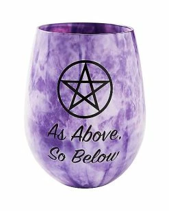 Brand new 🧨 Pentagram Stemless Wine Glass - 22 oz. 😀
