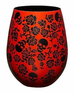 Top 10 ✨ Skulls and Roses Stemless Glass - 22 oz. 👏