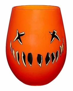 Cheap ✔️ Pumpkin Stemless Glass Trick 'r Treat - 22 oz. 👏