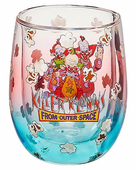 Coupon 🤩 Popcorn Killer Klowns From Outer Space Stemless Wine Glass - 13 oz. 🎉 1 Coupon 🤩 Popcorn Killer Klowns From Outer Space Stemless Wine Glass - 13 oz. 🎉