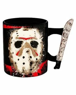Coupon ❤️ Molded Machete Handle Jason Voorhees Coffee Mug 20 oz. - Friday the 13th ✔️