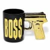Buy ❤️ Foil Gold Gun Handle Boss Coffee Mug - 16 oz. 🤩