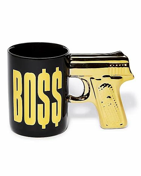 Buy β€οΈ Foil Gold Gun Handle Boss Coffee Mug - 16 oz. π€© 1 Buy β€οΈ Foil Gold Gun Handle Boss Coffee Mug - 16 oz. π€©