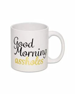 New 🛒 Good Morning Assholes Coffee Mug - 22 oz. 🧨