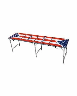 New 🛒 Glowing Americana Beer Pong Table - 8 Ft 🤩 -Corona-shop 03029485 e