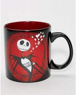 Best deal 🧨 Hearts Jack Skellington Coffee Mug 20 oz. - The Nightmare Before ❄ Christmas 👍