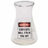 Brand new 👍 Contents Will Fuck You Up Beaker Shot Glass - 2.75 oz. 😀