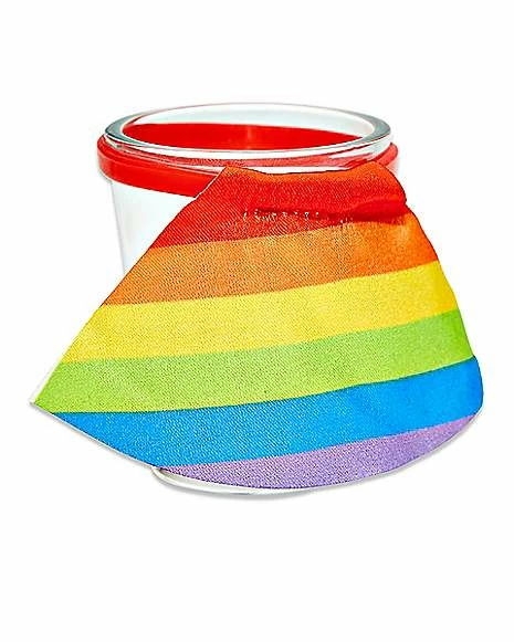 Cheap 😀 Caped Rainbow Pride Shot Glass - 1.5 oz. 😉 2 Cheap 😀 Caped Rainbow Pride Shot Glass - 1.5 oz. 😉 - Image 2