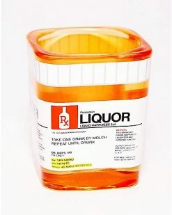 Buy 💯 Square Medicine Bottle Shot Glass - 2 oz. 🔥