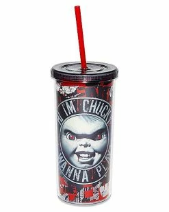Buy 😉 Hi I'm Chucky Cup With Straw - 20 oz. 😀