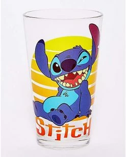 Promo 😀 Ohana Means Family Stitch Pint Glass - 16 oz. 👍