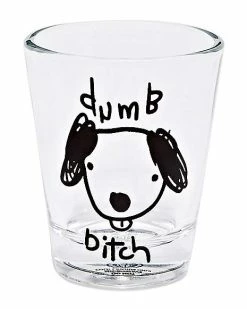 Promo ✔️ Dog Dumb Bitch Shot Glass - 1.5 oz. 🌟