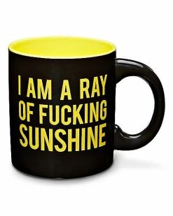 Outlet 🧨 Black I Am A Ray of Sunshine Coffee Mug - 20 oz. 🧨