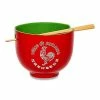 New 🔥 Boxed Sriracha Noodle Bowl and Chopsticks Set 🌟