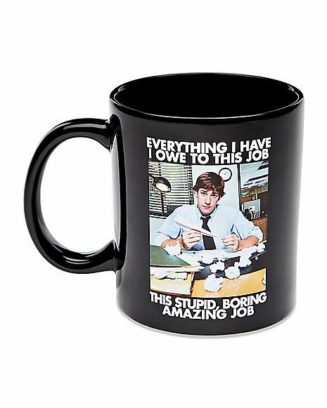 Budget ๐ Stupid Boring Amazing Job Jim Coffee Mug 20 oz. - The Office ๐ 1 Budget ๐ Stupid Boring Amazing Job Jim Coffee Mug 20 oz. - The Office ๐