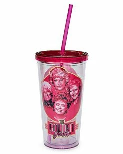 Budget ⭐ Golden 👧 Girls Cup with Straw - 20 oz. 🎉