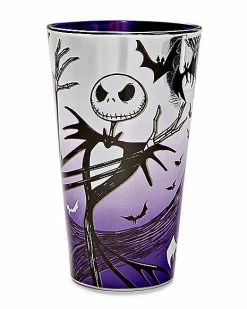 Promo 😀 Ombre Jack Skellington Pint Glass 16 oz. - The Nightmare Before 🎄 Christmas ❤️