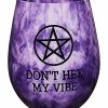 Top 10 😀 Don't Hex My Vibe Stemless Wine Glass - 22 oz. ⭐