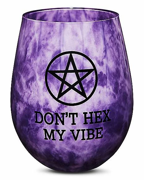 Top 10 😀 Don't Hex My Vibe Stemless Wine Glass - 22 oz. ⭐ 1 Top 10 😀 Don't Hex My Vibe Stemless Wine Glass - 22 oz. ⭐