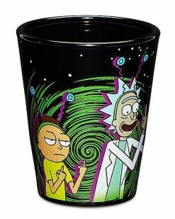 Outlet ❤️ Peace Among Worlds Rick and Morty Shot Glass 2 oz. ⭐