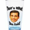 Coupon ⭐ That's What She Said Michael Scott Pint Glass 16 oz. - The Office 🎁