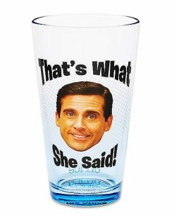 Coupon ⭐ That's What She Said Michael Scott Pint Glass 16 oz. - The Office 🎁