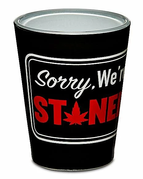 Brand new ๐ Sorry We're Stoned Shot Glass - 2 oz. ๐ 2 Brand new ๐ Sorry We're Stoned Shot Glass - 2 oz. ๐ - Image 2