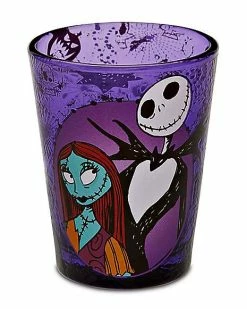 Cheapest 🧨 Jack and Sally Mini Glass 2 oz. - The Nightmare Before 🎅 Christmas 💯