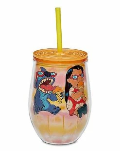 Discount ⌛ Lilo and Stitch Cup with Straw 11 oz. - Disney 🤩