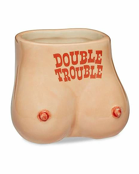 Promo โจ Double Trouble Boobies Shot Glass - 2 oz. ๐ฅ 1 Promo โจ Double Trouble Boobies Shot Glass - 2 oz. ๐ฅ