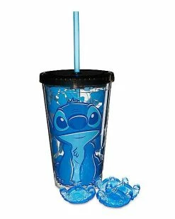Hot Sale ❤️ Aloha Stitch Cold Cup with Straw and Cubes 16 oz. - Disney 😍