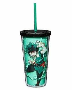 Discount ✔️ My Hero Academia Deku Cup with Straw - 20 oz. 🎉