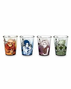Discount 🌟 Team 7 Shot Glasses 4 Pack - Naruto Shippuden 🛒