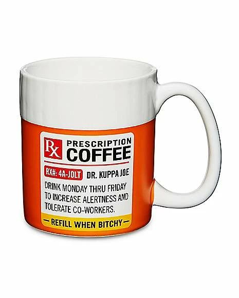 Cheap 🔥 Prescription Sticker Coffee Mug – 14 oz. 🎉 1 Cheap 🔥 Prescription Sticker Coffee Mug – 14 oz. 🎉