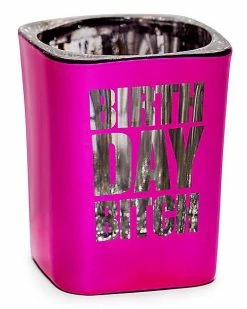 Deals 😉 Pink 🎂 Birthday Bitch Shot Glass – 2 oz. 😉