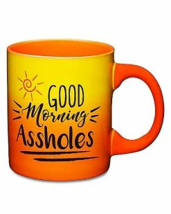 Coupon 🔔 Good Morning Assholes Coffee Mug - 20 oz. 🤩