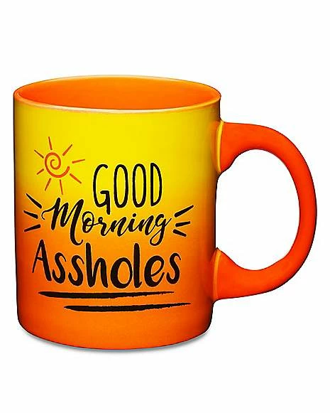 Coupon 🔔 Good Morning Assholes Coffee Mug - 20 oz. 🤩 1 Coupon 🔔 Good Morning Assholes Coffee Mug - 20 oz. 🤩