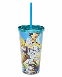 New ❤️ Dragon Ball Z Cup with Straw - 20 oz. 👏
