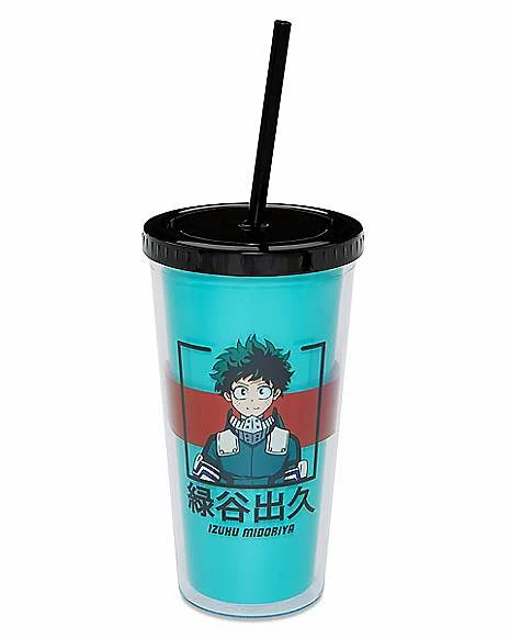 Cheapest 🔔 Deku Red Stripe Cup with Straw 20 oz. - My Hero Academia ✔️ 1 Cheapest 🔔 Deku Red Stripe Cup with Straw 20 oz. - My Hero Academia ✔️