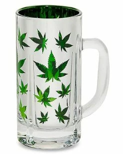 Best Pirce 🎉 Tall Weed Leaf Beer Mug - 18 oz. ❤️