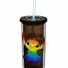 New 👍 Ohana Means Family Stitch Pride Cup with Straw 20 oz. - Lilo & Stitch 🌟
