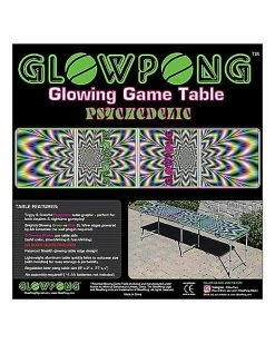 New 🥰 Glowing Psychedelic Beer Pong Table - 8 ft. 🎁 -Corona-shop 03746245 d