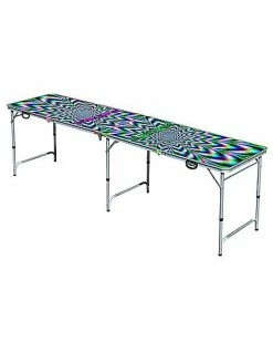 New 🥰 Glowing Psychedelic Beer Pong Table - 8 ft. 🎁 -Corona-shop 03746245 e