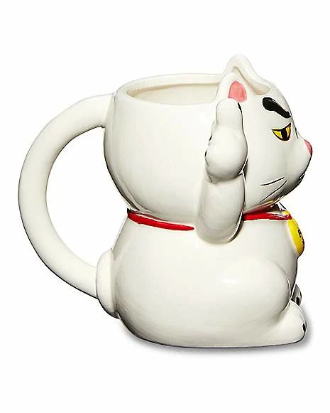 Best deal ✨ Angry Lucky Cat Molded Coffee Mug - 20 oz. 💯 2 Best deal ✨ Angry Lucky Cat Molded Coffee Mug - 20 oz. 💯 - Image 2