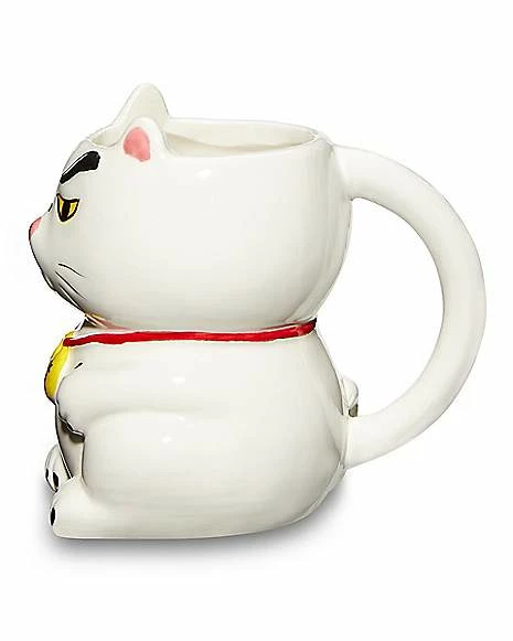 Best deal ✨ Angry Lucky Cat Molded Coffee Mug - 20 oz. 💯 4 Best deal ✨ Angry Lucky Cat Molded Coffee Mug - 20 oz. 💯 - Image 4