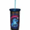 Hot Sale 🔔 Not Ordinary Stitch Cup with Straw 20 oz. - Lilo & Stitch 😉