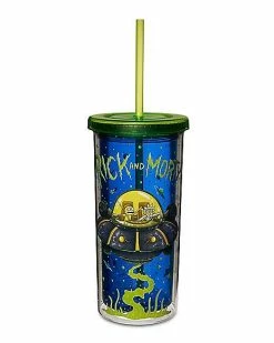 Cheap 😉 Spaceship Rick and Morty Cup with Straw - 29 oz. 🔥