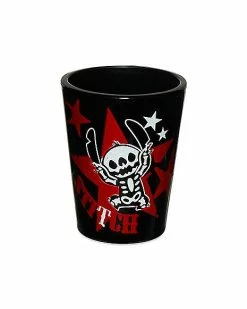 Promo 🎁 Skeleton Stitch Mini Glass 1.5 oz. - Lilo & Stitch 👏