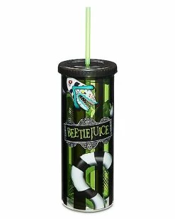 Promo 🥰 Sandworm Beetlejuice Cup with Straw - 20 oz. 🤩