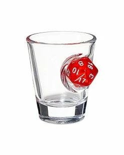 Best Pirce 💯 Red Dice Shot Glass - 2 oz. ⌛